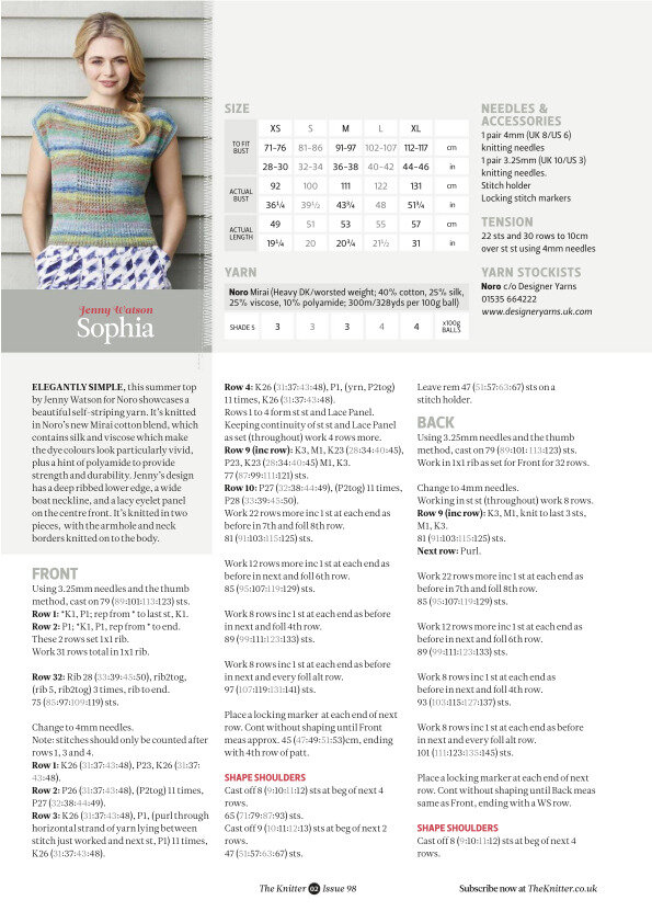 Вязаные модели от англиского журнала «The Knitter» для летнего отдыха ...