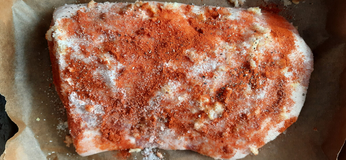 Мясо перед выпечкой