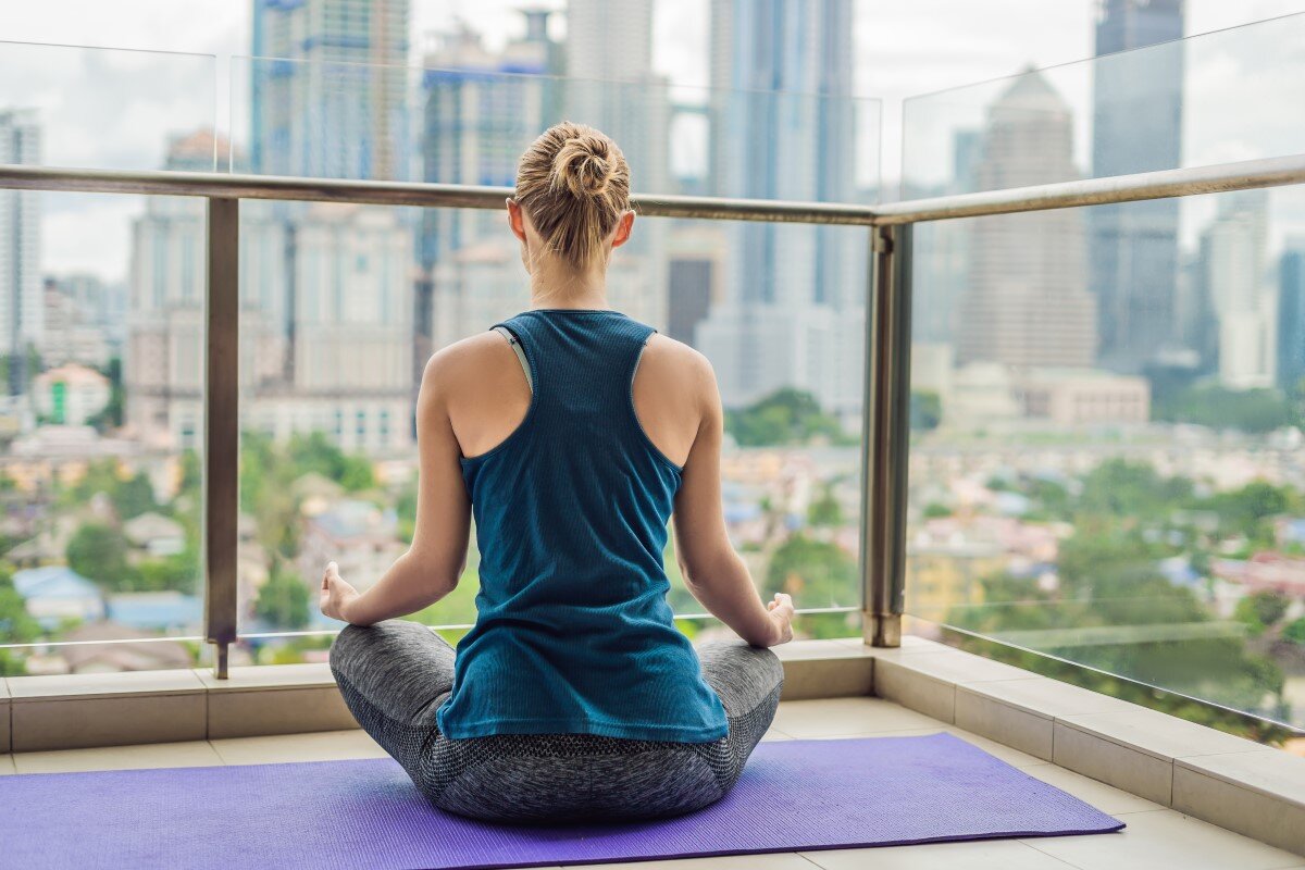 Террасу можно использовать для занятий спортом 