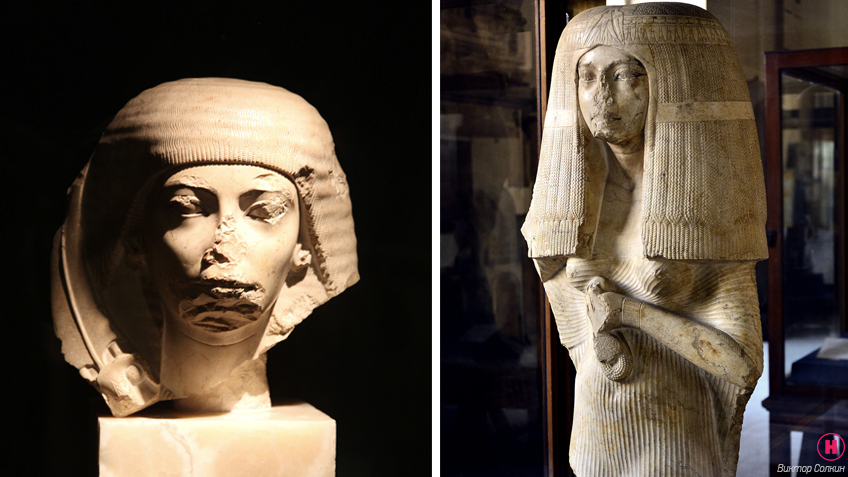 Статуя жены вельможи Нахтмина, наместника Нубии. Известняк, конец 15 в. до н.э.