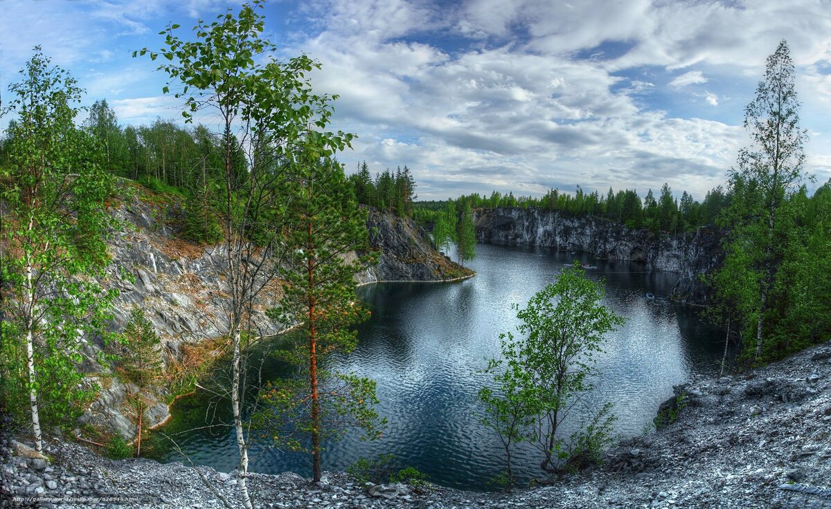 Озеро на севере