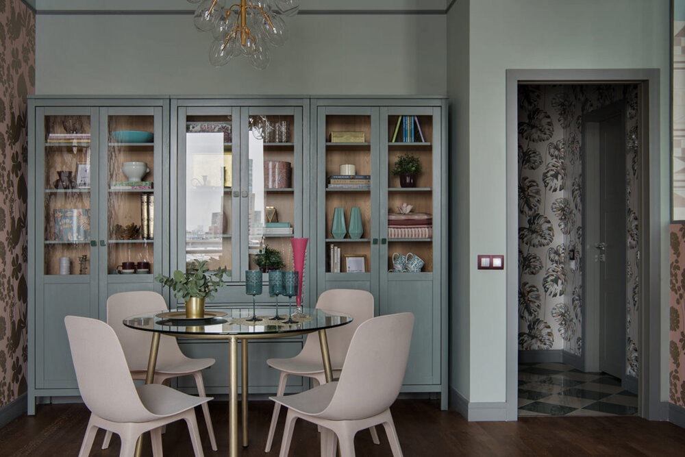 Обеденная зона. Дизайнер Мария Соловьёва-Сосновик.