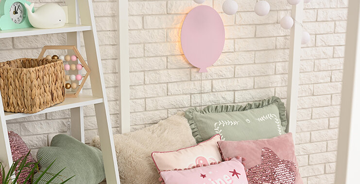 Светодиодный ночник для детской комнаты в форме Воздушного шарика.