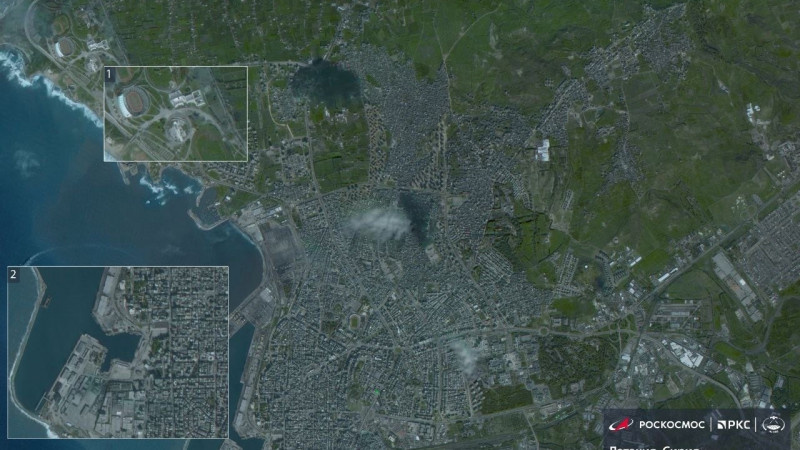     Землетрясение. Латакия, Сирия. Съемка: «Канопус-В», vk.com/roscosmos