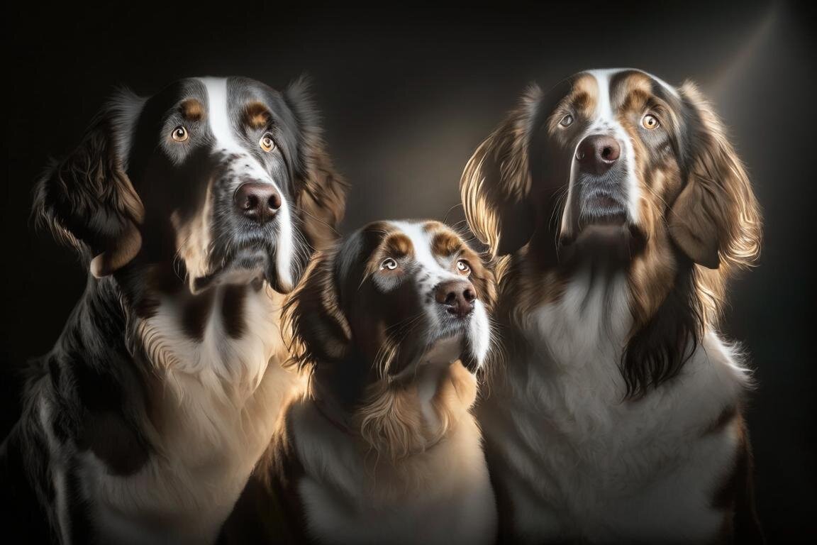 Создано rudalle собаки