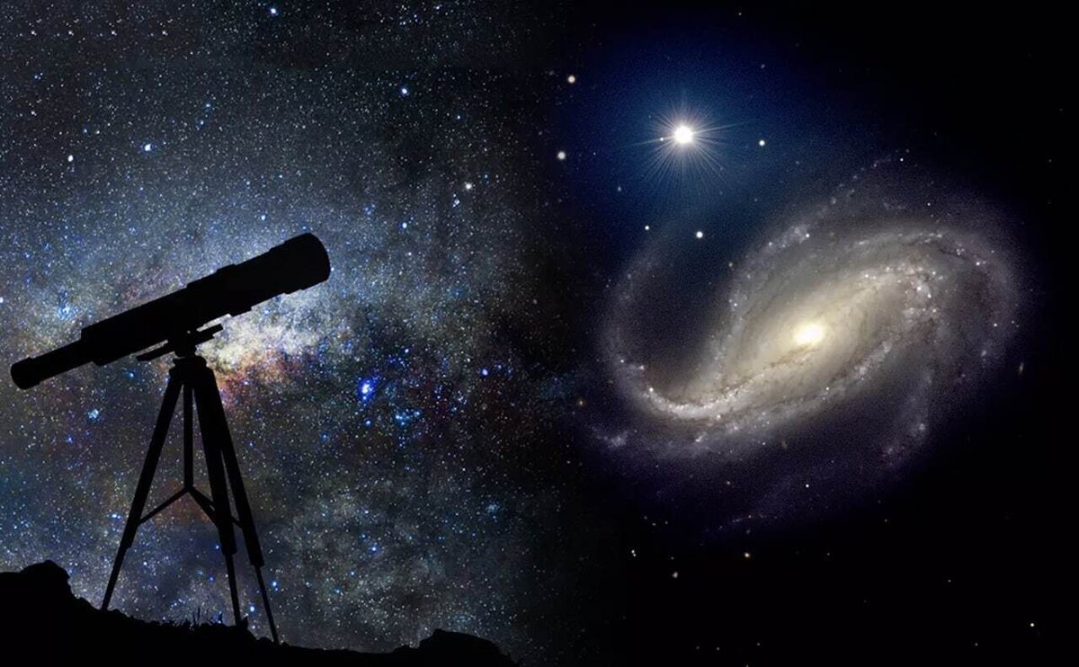 Астрономия. Астрономия и космос. Звездное небо телескоп. Телескоп в космосе.