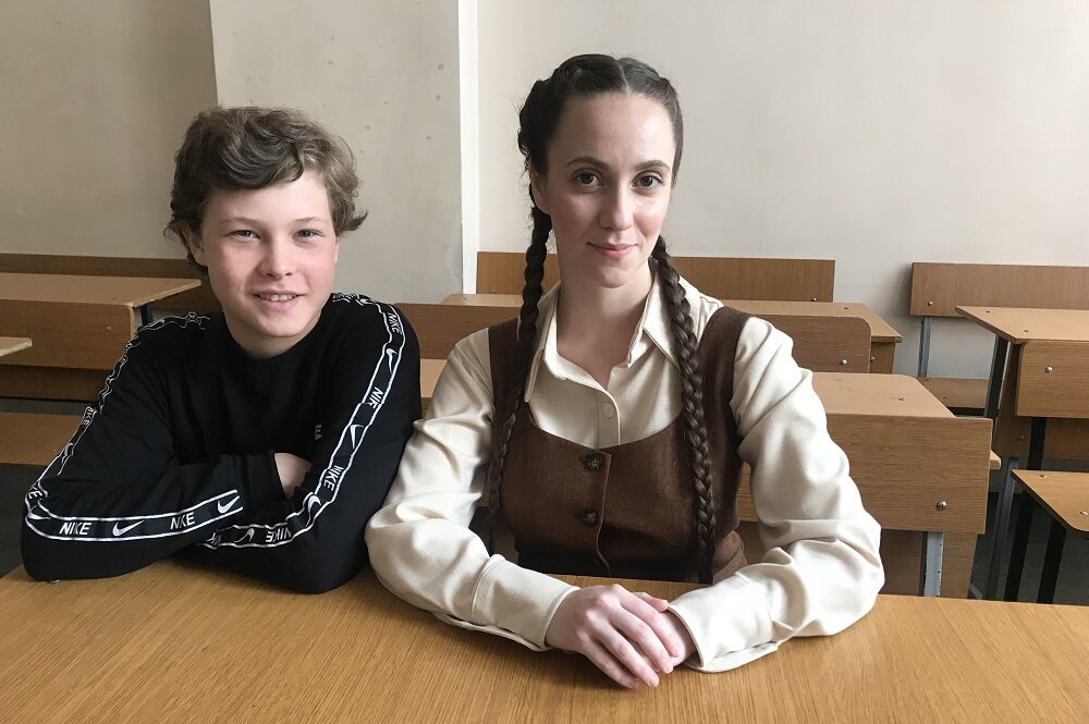    Виоле и Марку довелось сниматься с известным актёром. Фото:  АиФ/ Элла Давыдова