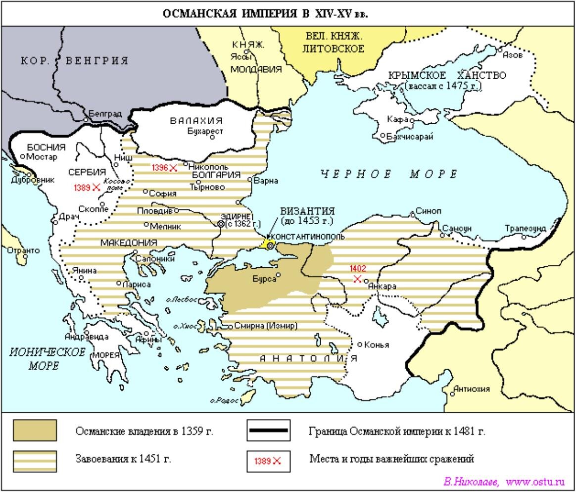 Карта турция в 1900 году