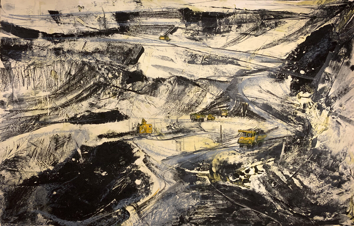 Головкина Мария, Серия "Каменный уголь" 64x94, 2020