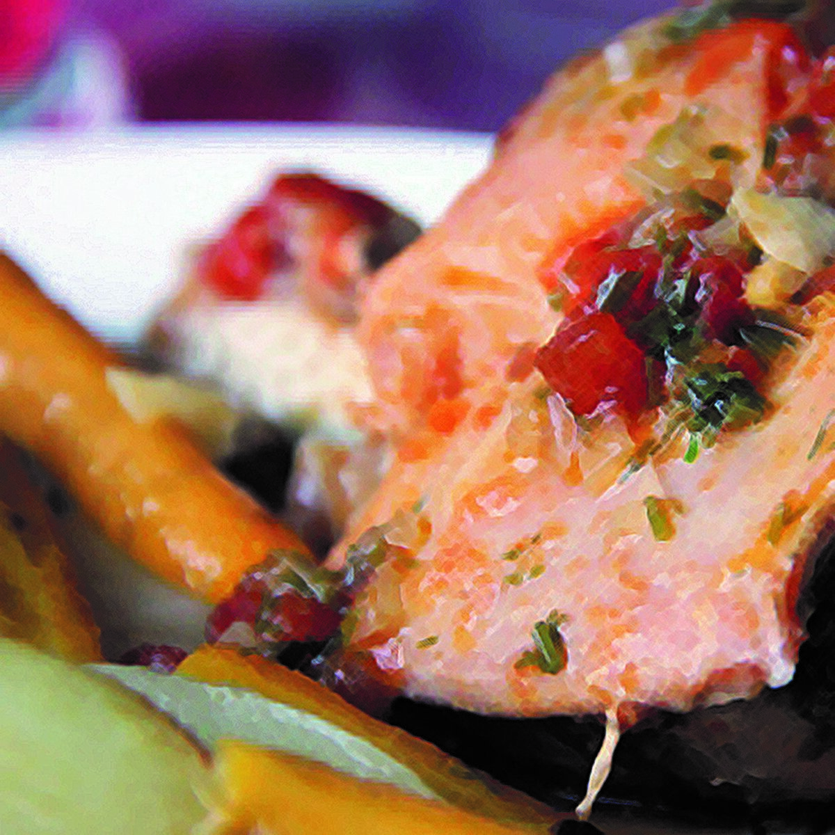 Художественное изображение готового блюда