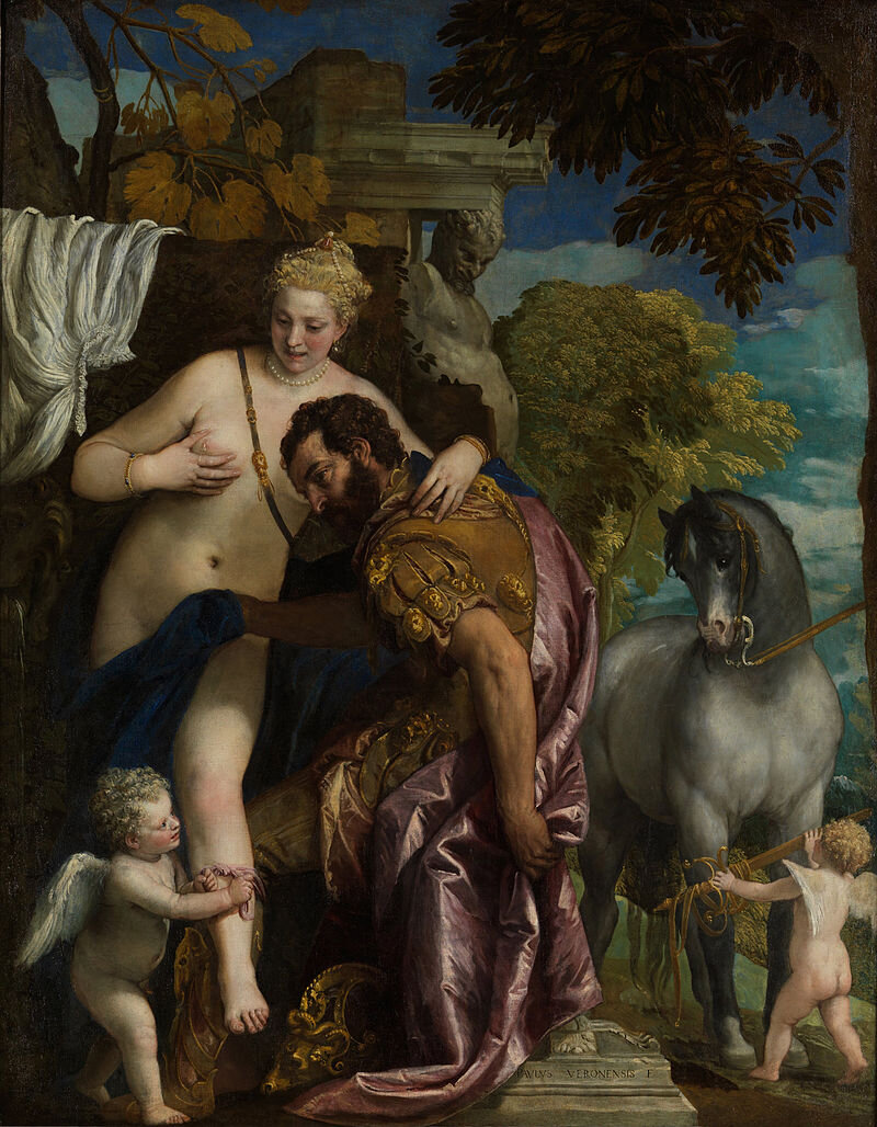 «Венера и Марс, связанные Амуром», Паоло Веронезе, 1570. Источник: wikipedia.org