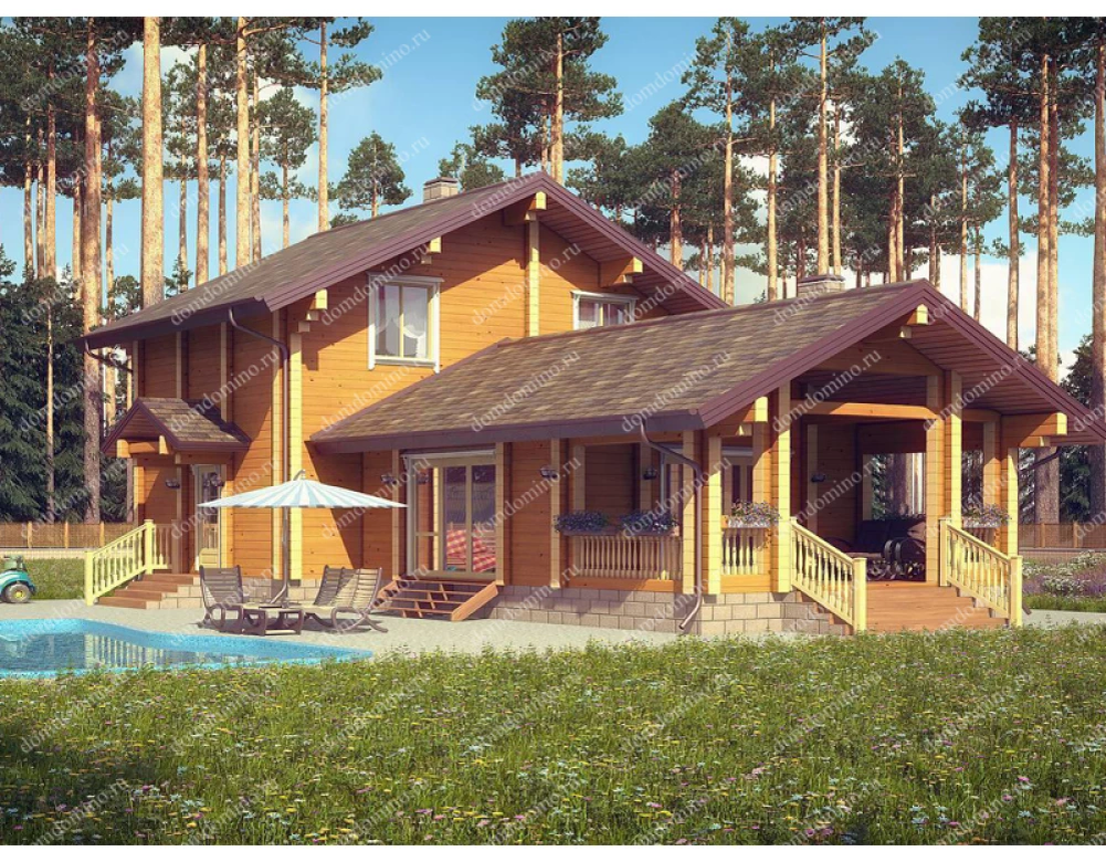 Наш проект дом с сауной «РОЖДЕСТВЕНСКИЙ» 