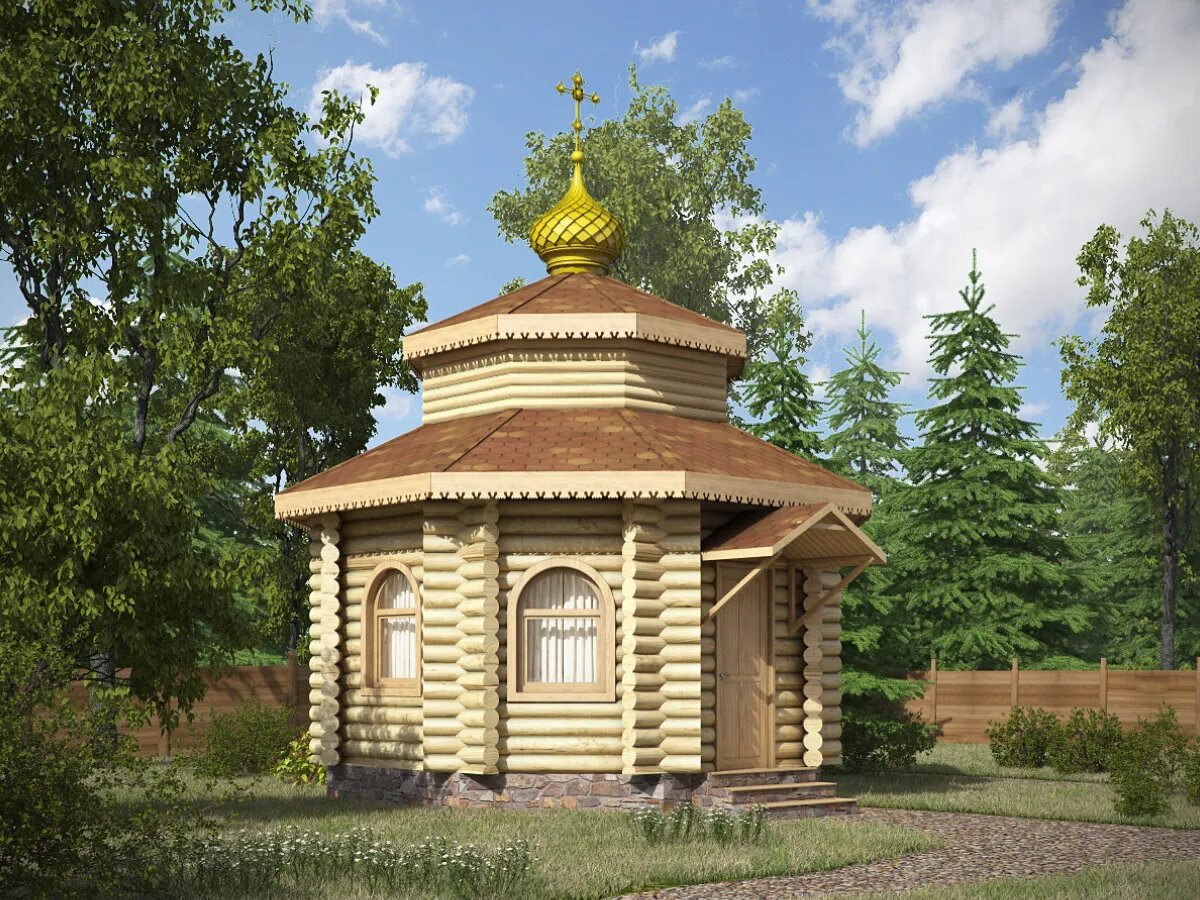 Деревянные часовни фото