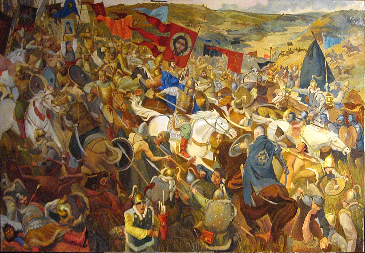 Присекин Куликовская битва картина. Борьба против монголов