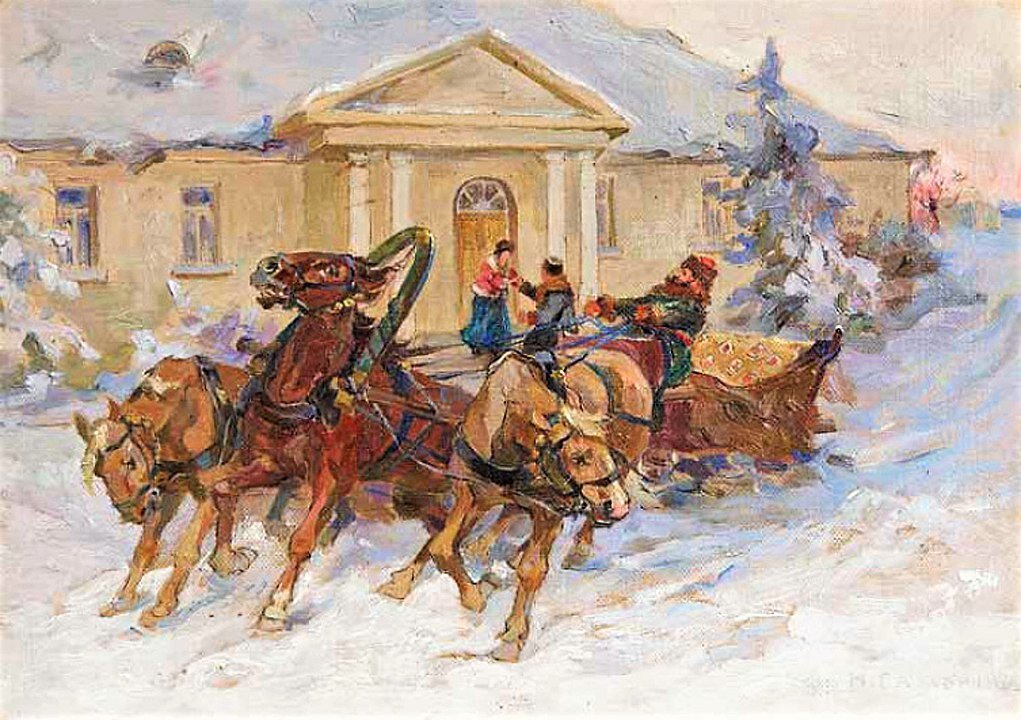 Николай Самокиш. «Русская тройка», 1900 год © Public Domain