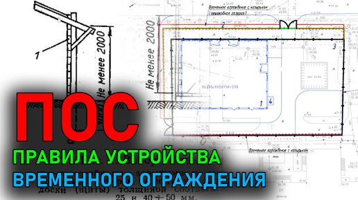 Правила устройства временного ограждения | Проект организации строительства