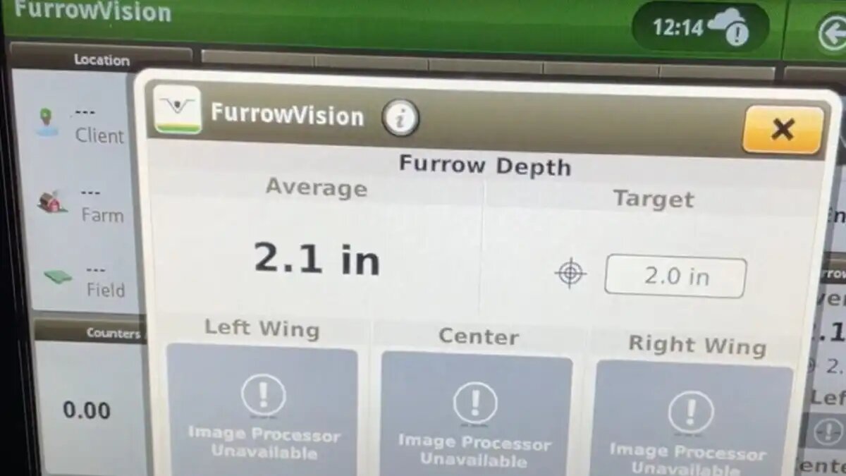 Фото: futurefarming.com Система определения глубины заделки семян от John Deere