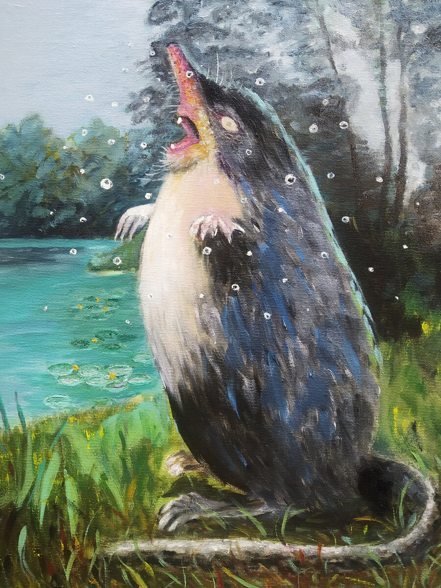 Вот она - Я! (Рисунок автора. Холст, масло)