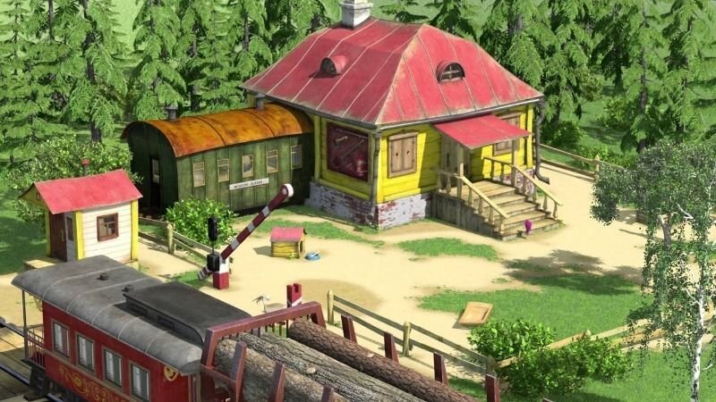 Тот самый вагончик, пристроенный к дому.