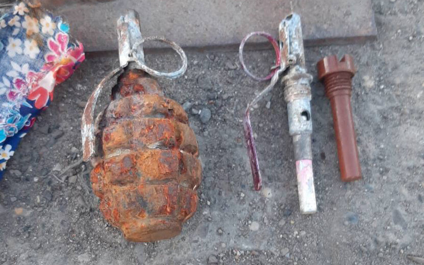    Ручную гранату выловили из пруда при помощи магнита жители Ижевска