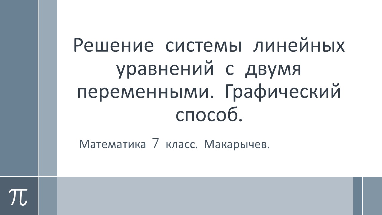 Системы линейных уравнений с двумя переменными. Графический способ решения.  Необходимая теория. | Математика школьнику подробно от души. | Дзен