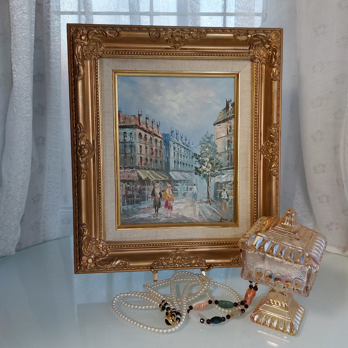 Картина "Подружки" в шикарном багете.