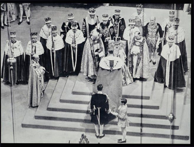 Пример униформы пажа в 1953 году