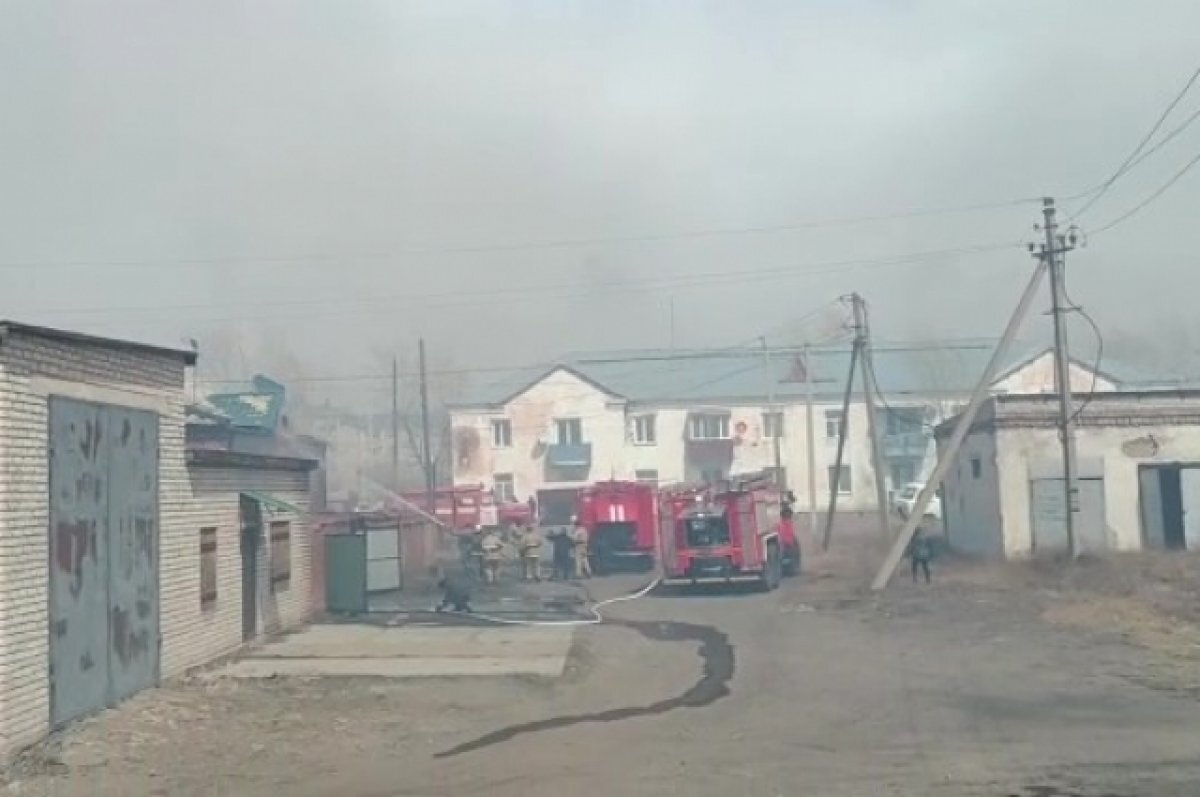    Часть Борзи обесточили из-за пожара