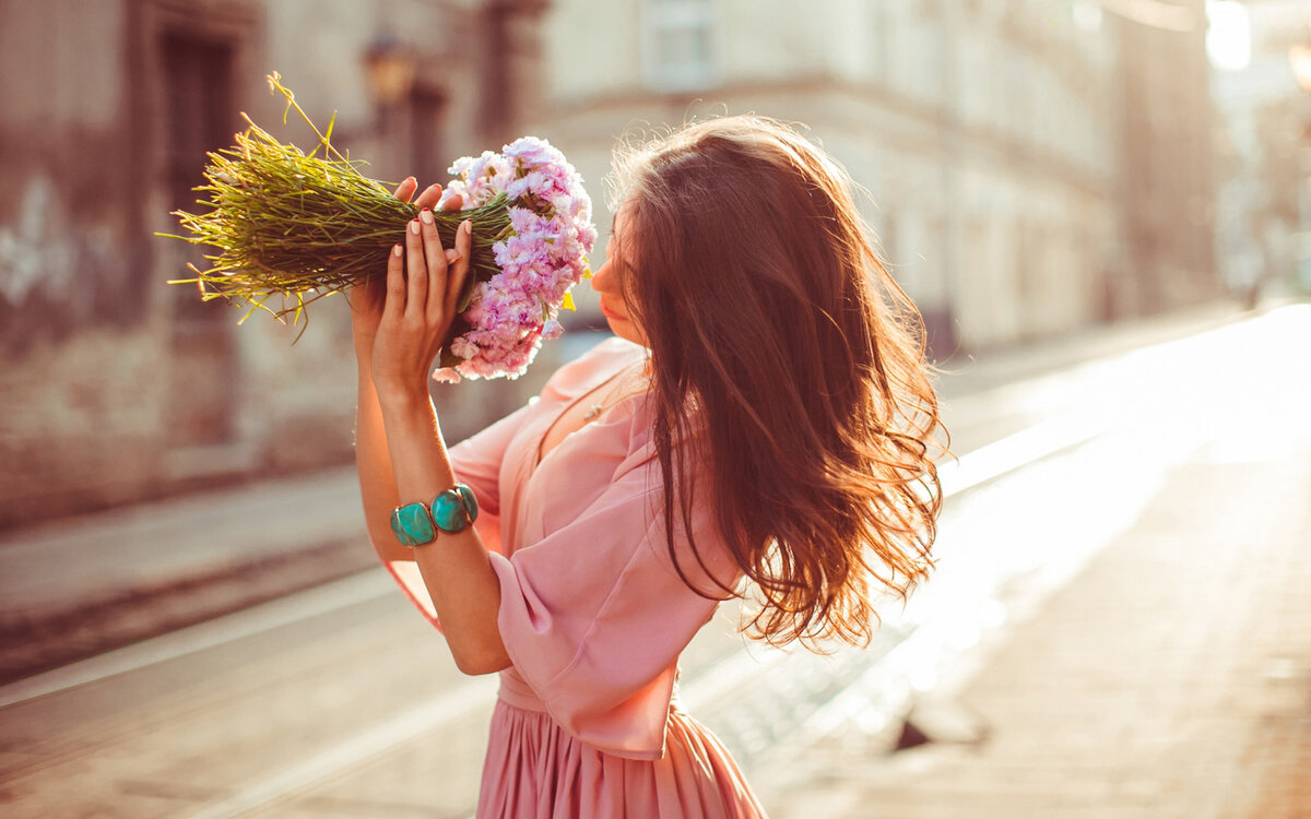 Счастливая девушка