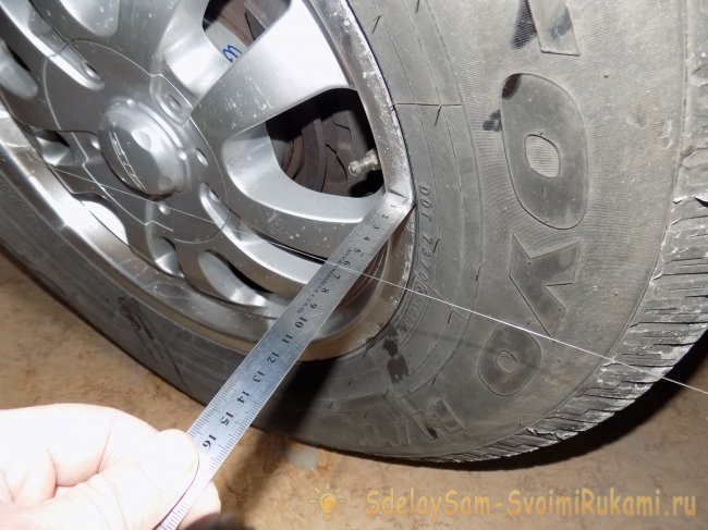 Развал - схождение колес автомобиля своими руками