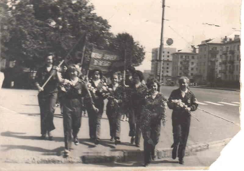 Малая целина - стройотряд «Бригантина» готов к новым вызовам - 1973 г. Командир – Г.Н. Тупицына, комиссар О.В. Лефедова