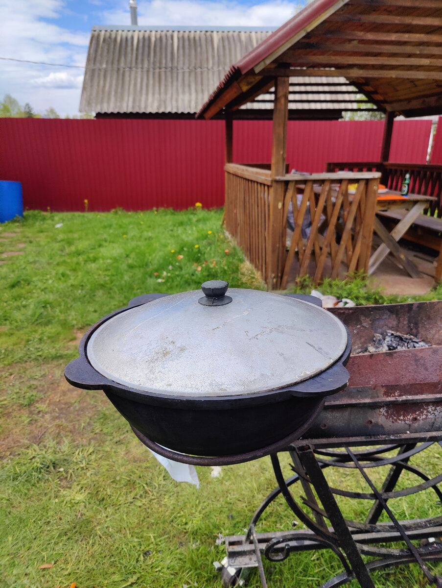 Чугунный казан на 8 литров