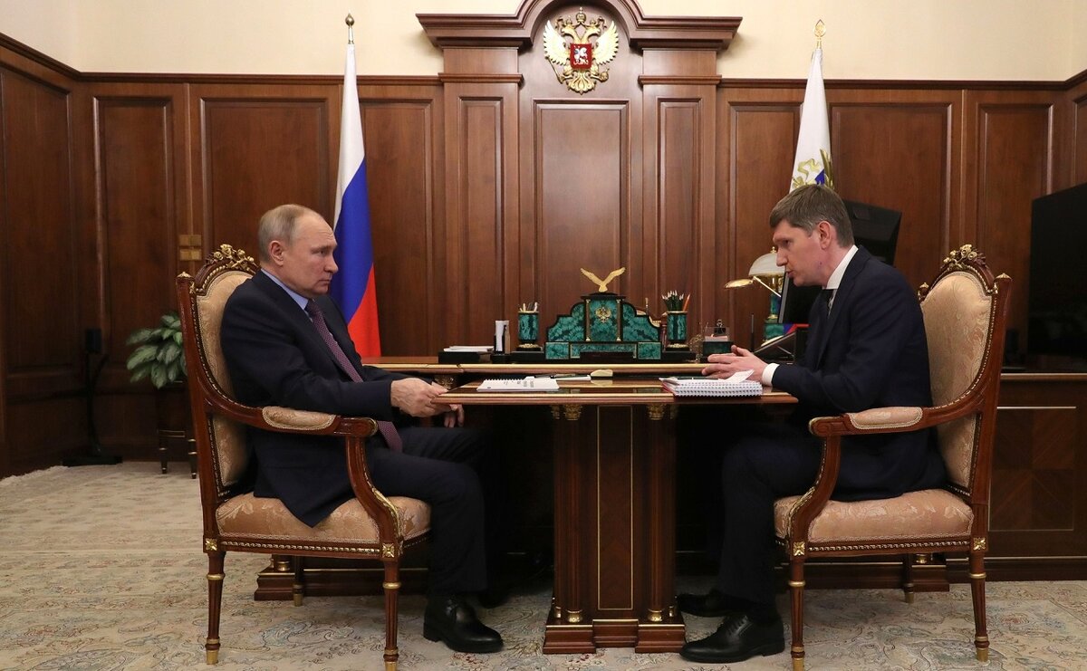 По словам Максима Решетникова, в России создан мощный задел по снижению инфляции в 2023 году.  Фото: Kremlin Pool/Global Look Press/globallookpress.com/