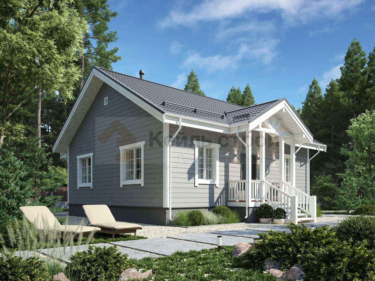 Проект каркасного дома ДМ-16