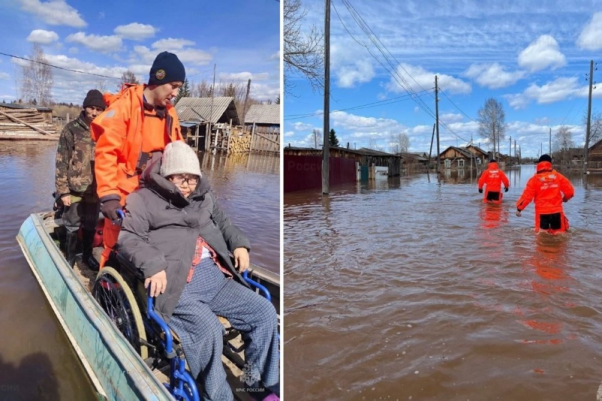    Паводок в Катангском районе - нешуточный.