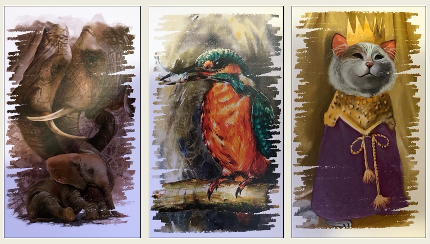 Это я — Жертва. Коллаж из 3 рандомно выбранных карт, колода AVATAR. Фото мое