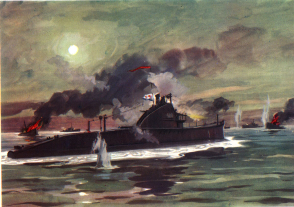 «Подвиг экипажа подводной лодки "Щ-408"» худ. И. Родионов