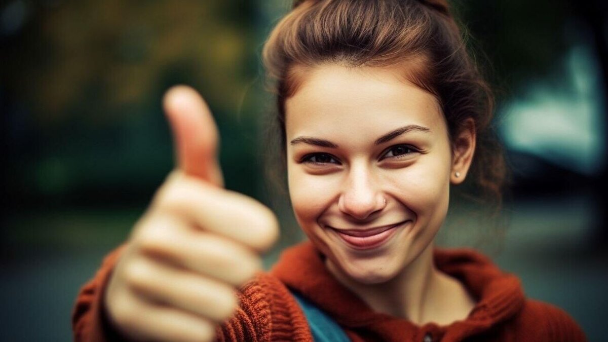    Довольная женщина© Rnews