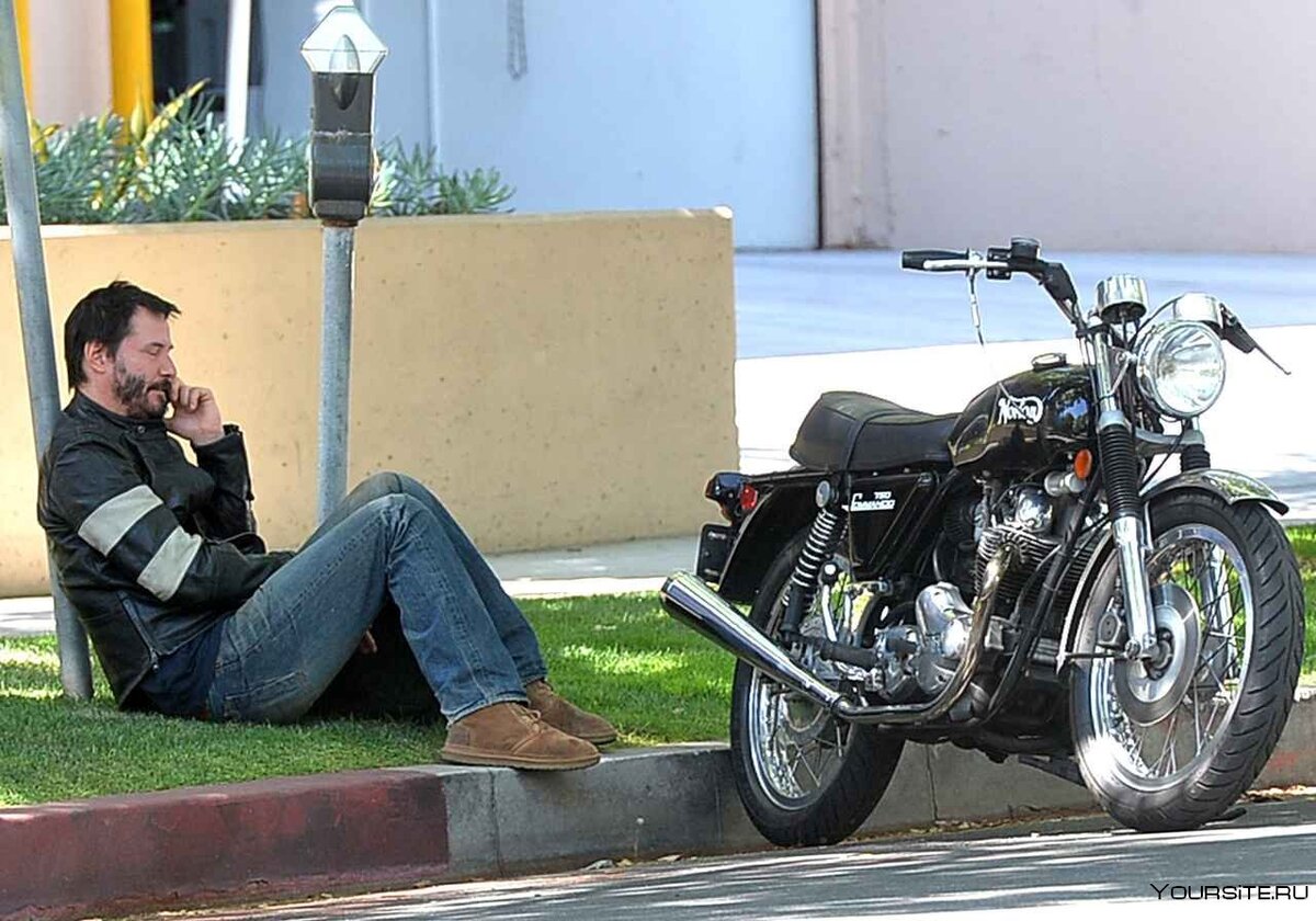 Keanu Reeves Ducati