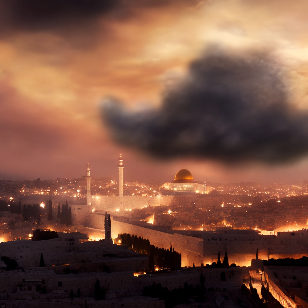 Иерусалим в ночное время