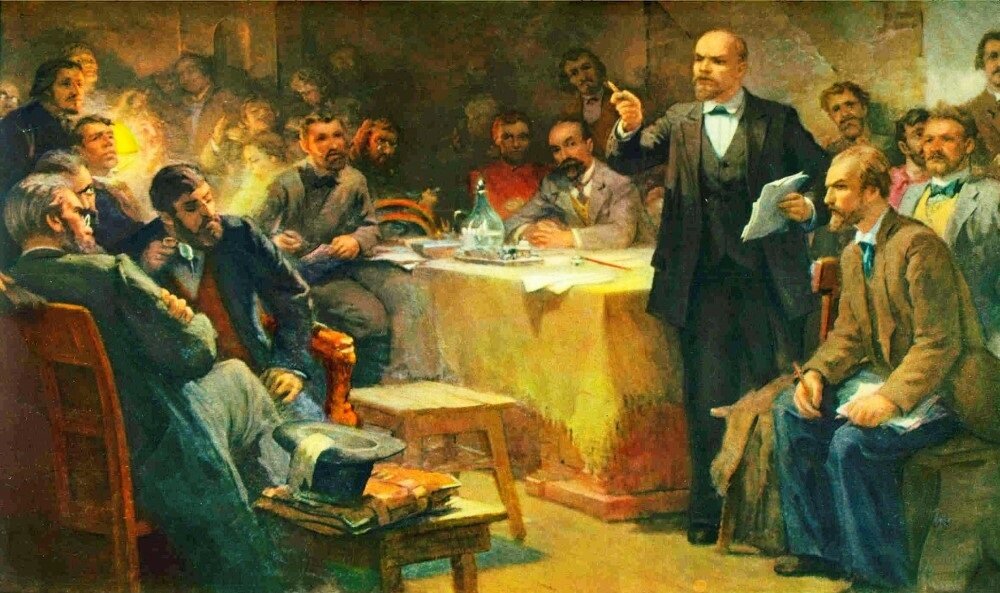 Ленин действует методом убеждения