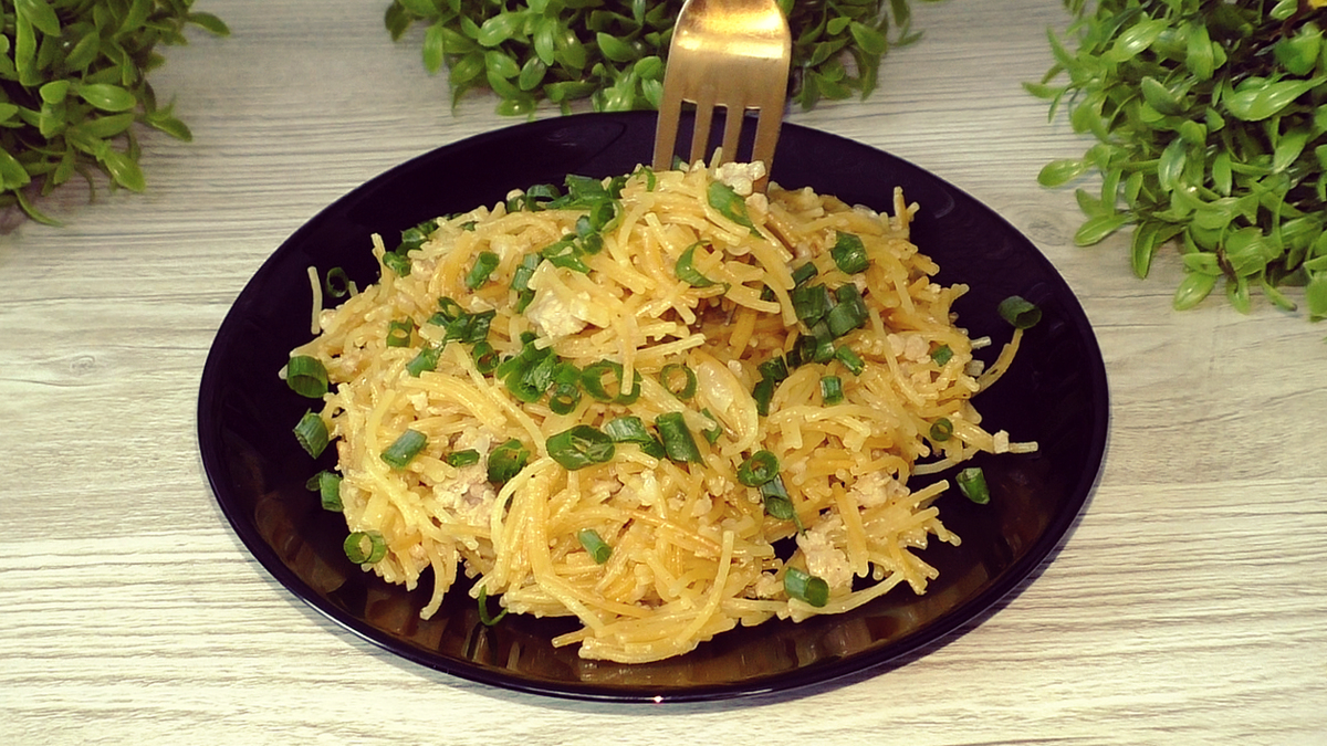 Жареная вермишель на сковороде: простой рецепт пошагово с фото Ethnic recipes, P