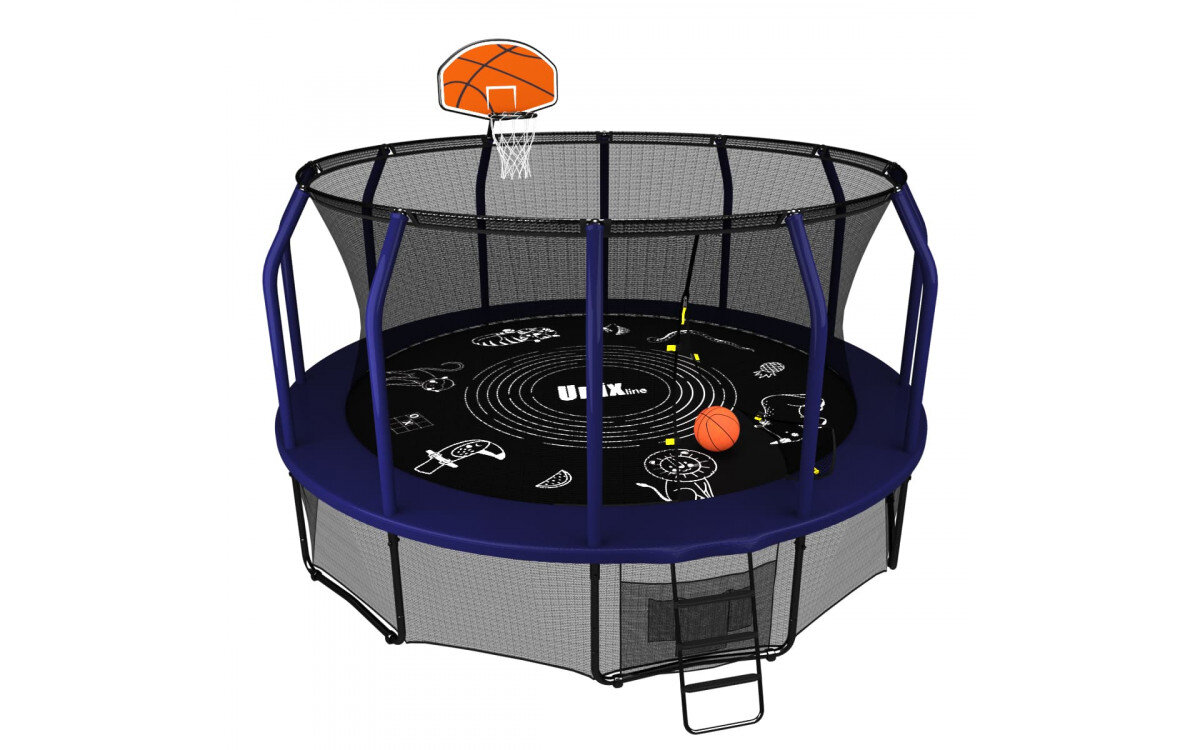 Покупка батута unix supreme Цвета: синий и зеленый.