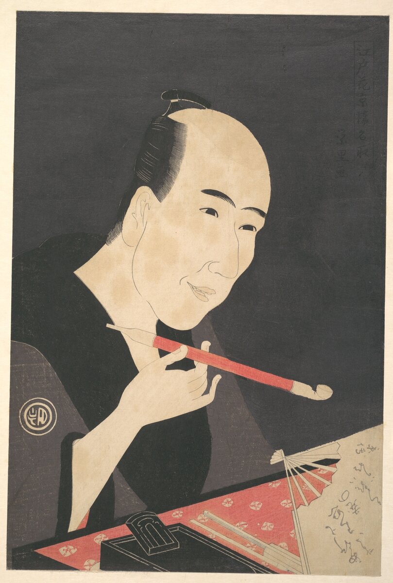 Artist:Rekisentei Eiri Title:The Writer Santô Kyôden (a.k.a. Kitao Masanobu) Date:ca. 1795
