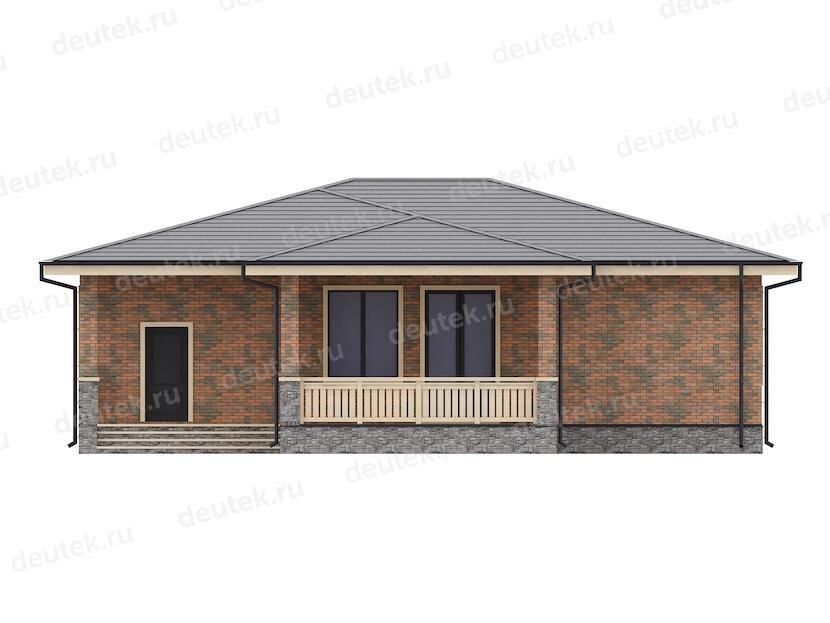 Проект одноэтажного дома 170 м2  с террасой - DTE15