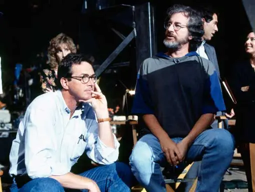 Майкл Крайтон и Стивен Спилберг