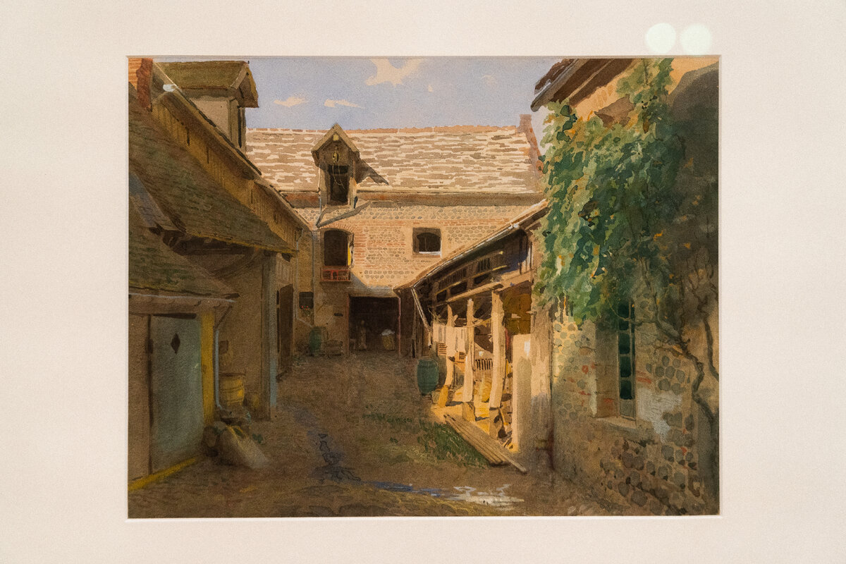 Иван Крамской. Деревенский дворик во Франции. 1876. Третьяковская галерея