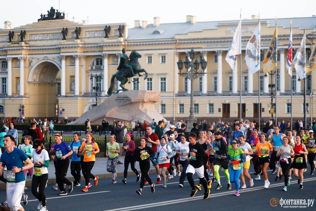 Полумарафон Санкт Петербург 2021 белые ночи
