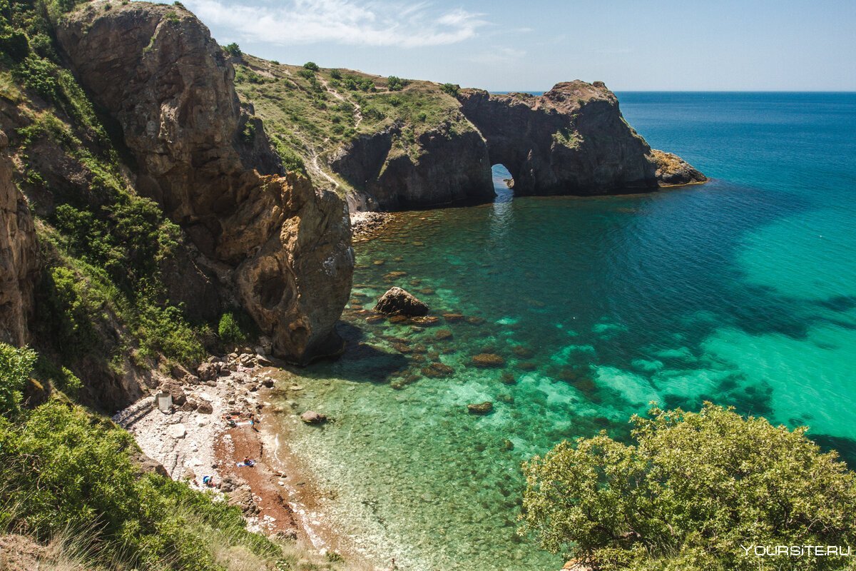 Скалистые пляжи Крыма