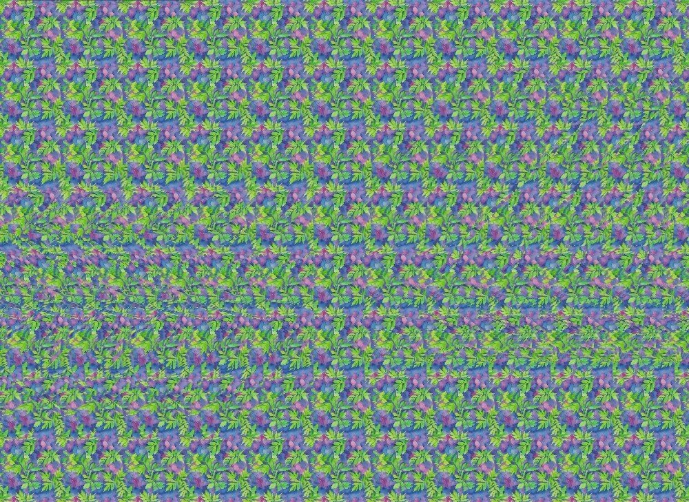 Стереокартинка авторская. Фон создан в нейросети Кандинский.